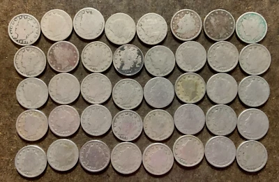 $22.50 • Buy Roll (40 Coins) Liberty Head  V  Nickels - No Reserve