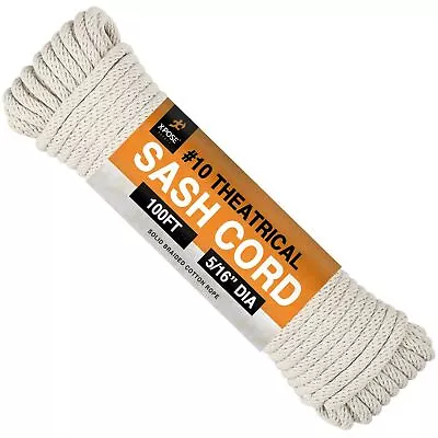 Sash Cord - White #10 Cotton And Nylon Rope - 5/16 Inch X 100 Ft Rope • $28.50