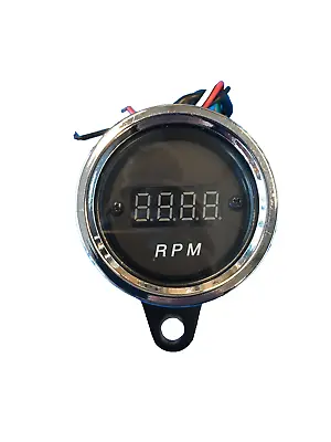 Tachometer Rev Counter Digital Cafe' Racer Chrome-Plated New • $27.33