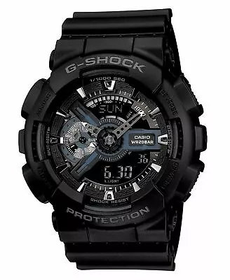 Casio Black Analog & Digital G-Shock Watch GA110-1B • $56.89