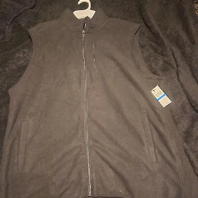 Black Performance Fleece Vest Mens XL  Retail $60 • $17.99
