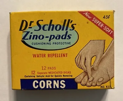 Vintage Dr. Scholl’s Zino-pads Corns Pads Medical Collectible Pain Relief A9 • $9.99