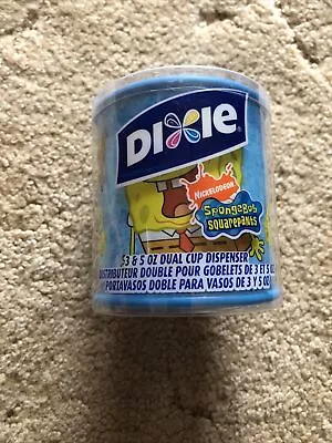 Dixie Cup Dispenser SpongeBob SquarePants 3&5 Oz Dual Cup Dispenser 2007 New • $4.99