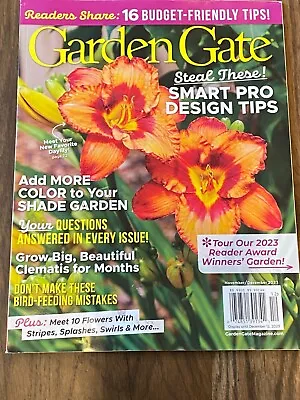 Garden Gate Magazine Nov/Dec 2023 Smart Pro Design Tips • $7.50