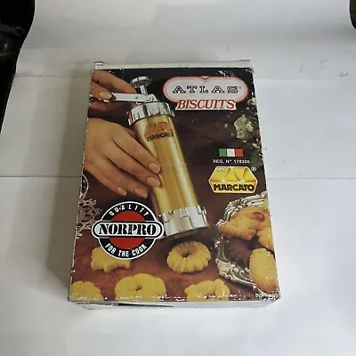 Vintage Marcato Atlas Metal Biscuit Cookie Press PARTS Used Open Box • $23.99