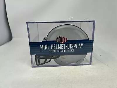 Brand New Mini Football Helmet Cube Display Case Box - Clear Acrylic Casing • $19.99