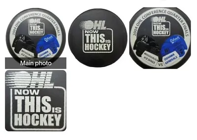 2004 Ohl Mississauga Ice Dogs Vs Oshawa Generals Official Game Puck Vintage  • $29.99