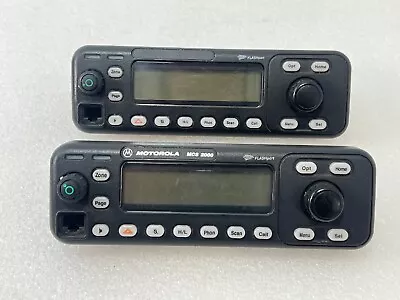 LOT OF 2 Motorola MCS2000 Flashport Control Head Model II 2  Radio GOOD DEAL 💲 • $70