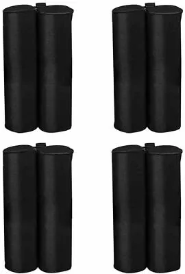 $69.79 • Buy Set Of 4 Gazebo Leg Weights Bags Gazebo Sand Bags For Anchoring Gazebos (Black)