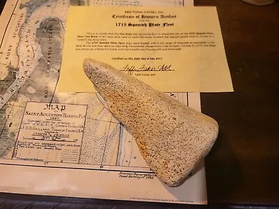 1715 Fleet Fire Brick Original Tag Shipwreck Artifact Atocha Fans Mel Fisher  • $100