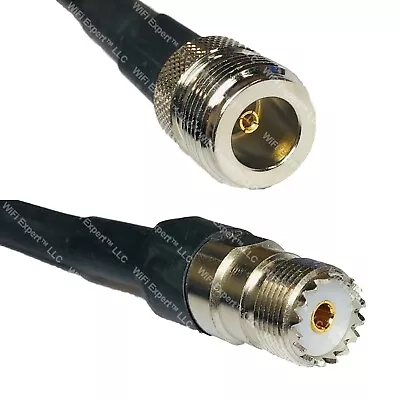 RFC400 N FEMALE To SO239 UHF Female Coaxial RF Cable USA-Ship Lot • $240.74