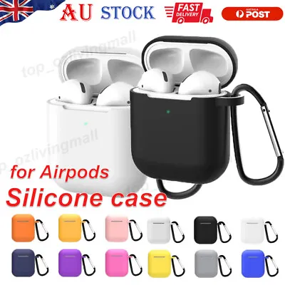 Airpods Case Mini Soft Silicone Shockproof Slim Protective Covers Airpods NEW AU • $4.31