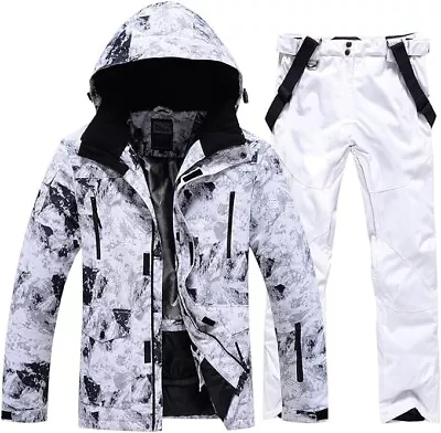 Riviyele Men’s Snow Suit Waterproof Medium Jacket Large Pants Ski Sledding • $74.99