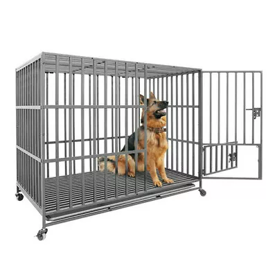 Escape Proof Dog Crate On Wheels Tray For Giant Breed Dogs Large Up To 220 Lbs • $209.93