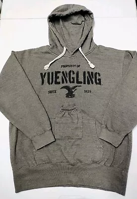 BREW CITY Hoodie Yuengling Beer Grey Soft Cotton Sweater Dad Men's Size M • $21.99