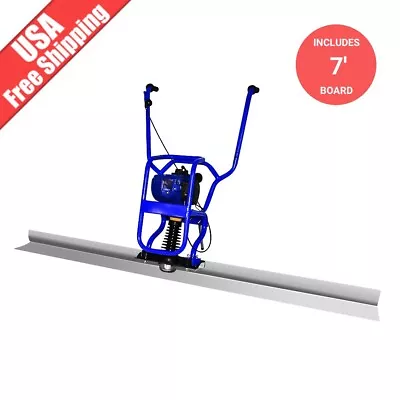 7' Gas Power Concrete 4 Stroke Surface Vibratory Leveling Screed Tamper Blade • $398.51