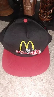 Vintage McDonalds Monopoly Game Baseball Cap Hat Snapback One Size • $14.99