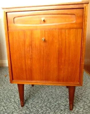 £19 • Buy White And Newton 1960s Mid Century Teak Bedside Cabinet For Restoration
