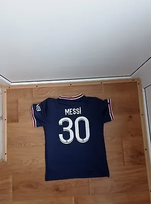 PARIS SAINT GERMAIN 2021 2022  Shirt Soccer Jersey Nike #30 Messi Youth L Boys • $19.99
