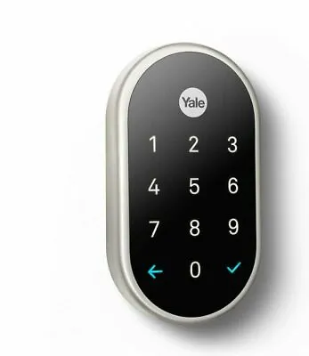 Nest X Yale Lock (Satin Nickel) With Nest Connect • $140