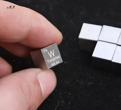 $21.36 • Buy 1x 99.95% High Purity Tungsten W 10mm Cube Metal Carved Element Periodic Table