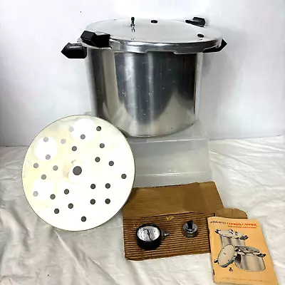 Presto 17 Quart Deluxe Pressure Canner And Cooker Vintage Model Presto 01750 • $79.99