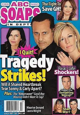 ABC Soaps In Depth October 24 2016 Maurice Benard Laura Wright Donnell Turner • $20