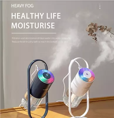 USB Air Humidifier With Projection Night Lights And Ultrasonic Mist Maker • $15