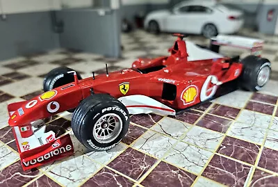 Spb 2002 Michael Schumacher Ferrari F2002 F1 1/24 Scale Diecast Model Car • £37.95