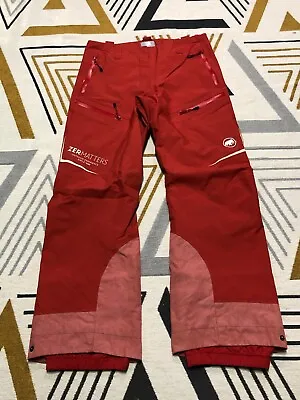 Mammut Zermatters Goretex Waterproof Pants Womens Size Eu40 Uk 12 M • £80