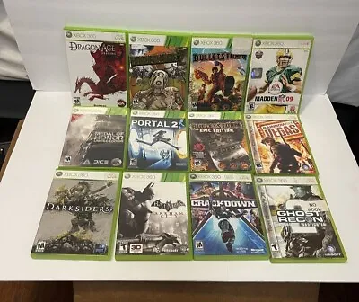 $7.60 • Buy Xbox 360 Game Lot Of 12 Bundle Tested And Working Some Have Manuals Some Dont