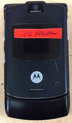 Motorola RAZR V3 - Black And Silver ( GSM ) Cellular Flip Phone • $4.24