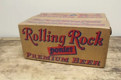 Vintage Rolling Rock Pony Bottle Beer Box Beer Crate Container Case • $75