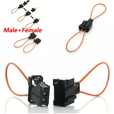 2Set Vehicle Male +Female Connector Plug Adapter Diagnostic Fiber Optic Kit Φ1.0 • £15.47