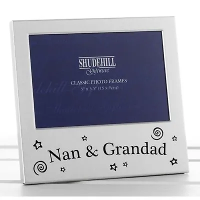 £5.49 • Buy Nan & Grandad Photo Frame Picture Gift Portrait Christmas Anniversary 5 X 3
