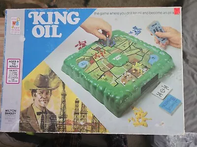 Vintage 1974 KING OIL Board Game By Milton Bradley COMPLETE • £91.56