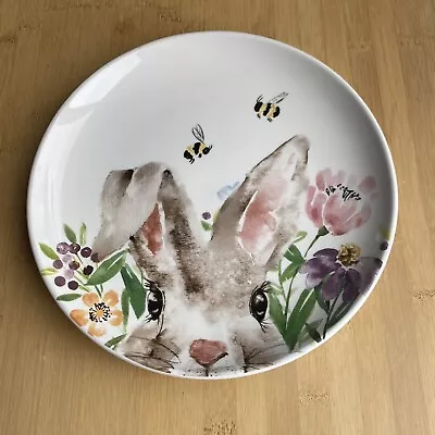 Potter's Studio Easter Spring BUNNY FLOWERS AND BEES Ceramic Salad Plate NWT • £14.46