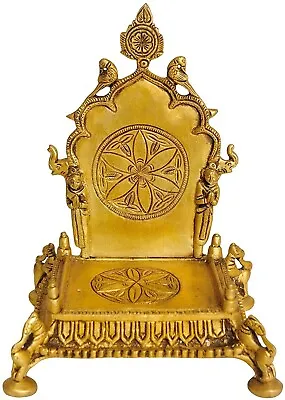 Brass Hindu God Sitting Chair Worship Singasan God Throne Statue For Temple Home • $435.71