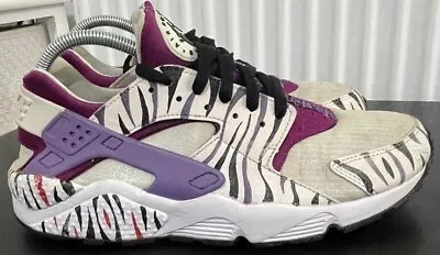 Nike Air Huarache Custom Camo White Purple  Mens Uk 9 • £30