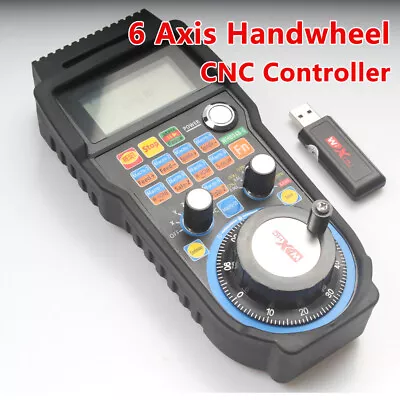 6 Axis Wireless CNC Handwheel Electronic Mach3 MPG Pendant Machine Controller • $119