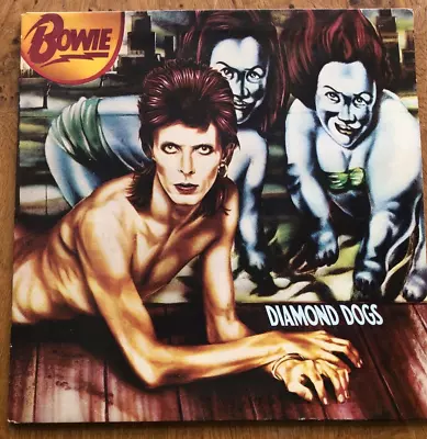 David Bowie Diamond Dogs LP Vinyl UK Rca Victor 1974 Orange Labels LP In • £20