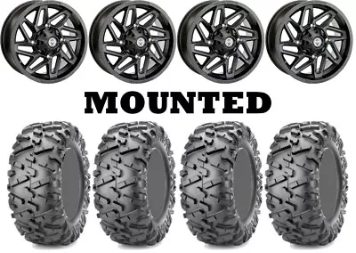 Kit 4 Maxxis Bighorn 2.0 Tires 25x8-12/25x10-12 On Moose 361X Matte Black POL • $1275.01