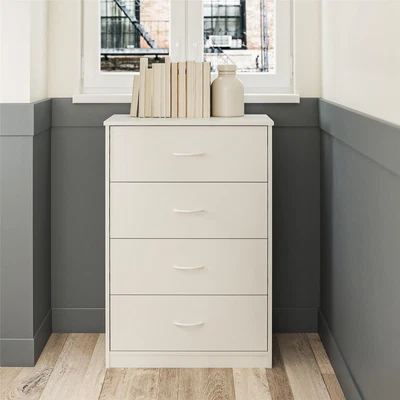 $110 • Buy Mainstays Classic 4 Drawer Dresser, White