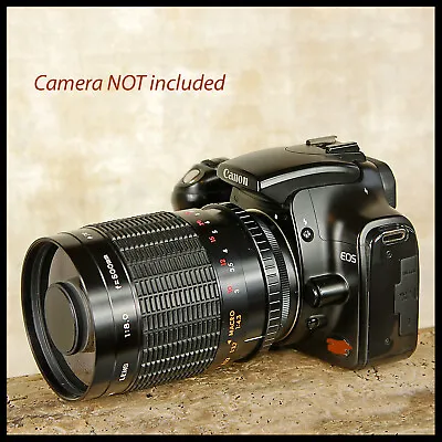 FREE POST Canon EOS Digital SLR Fit Centon 500mm F8 Manual Lens Sport Wildlife • £99.95