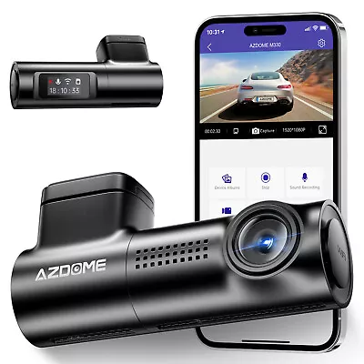 AZDOME 1080P FHD Camera WiFi Loop Record  Night Vision G-Sensor Dash Cam M330 • $65.99