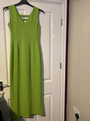 £11 • Buy After Six Ronald Joyce Size 10 Lime Green Evening Dress Beads Long