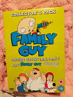 FAMILY GUY DVD BOX SET SEASONS 1-5 NEW SEALED  Plus Bonus Disc • £12