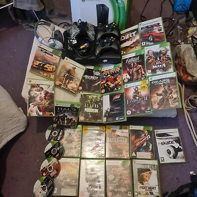 Xbox 360 Console Bundle With Games And Headset  • £140