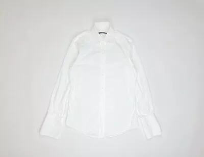 Gucci Shirt Cufflinks Collar White Cotton Button Up • $50