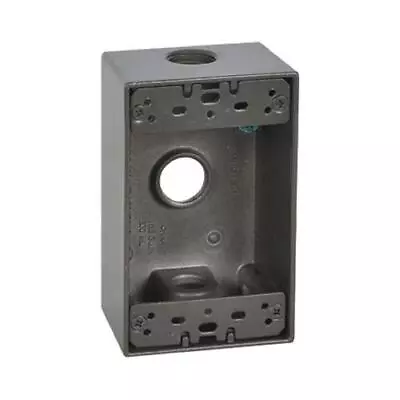 Master Electrician FSB50-3-BR Weatherproof 1 Gang Rectangular Outlet Box • $8.99